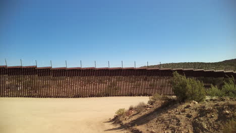 the us mexico border fence in jacumba hot springs, san diego county, california, ground level