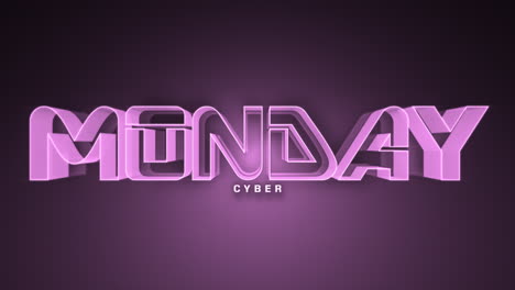 Texto-De-Cyber-Monday-Monocromo-Oscuro-En-Degradado-Rosa-Intenso