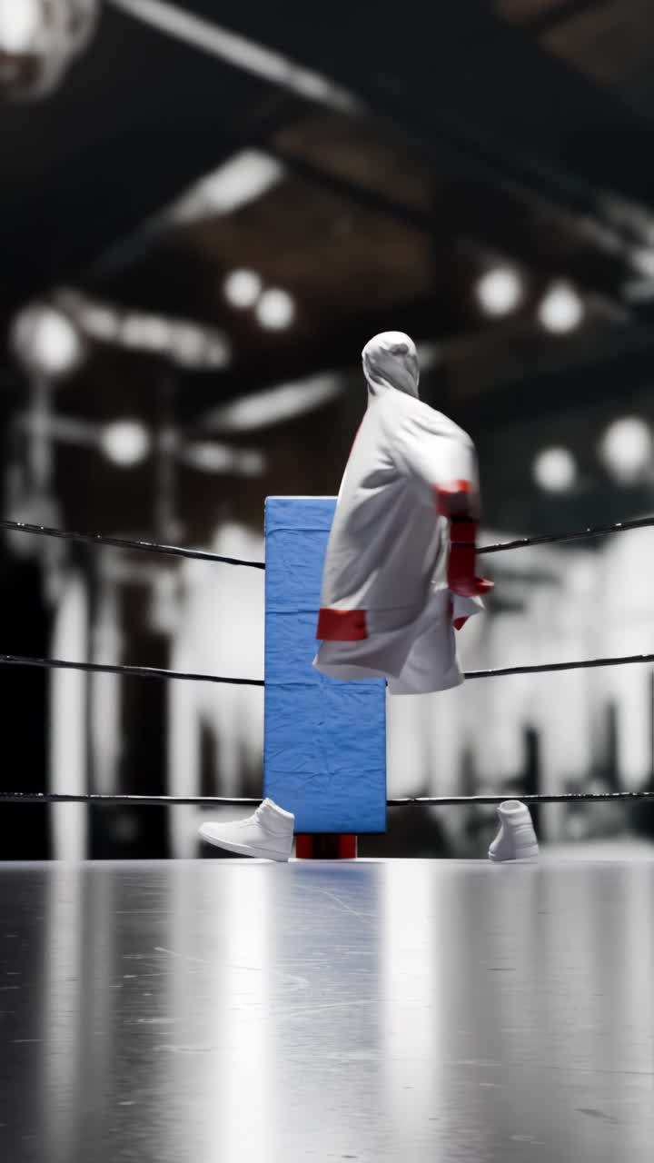 equipo de boxeo en un ring