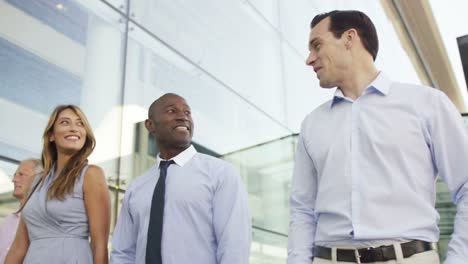 corporate large business team working