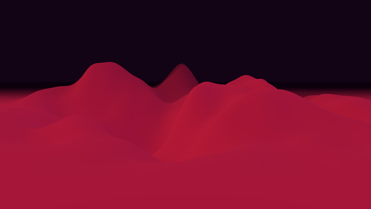 패션 그라디엔트에 액체 빨간 파동