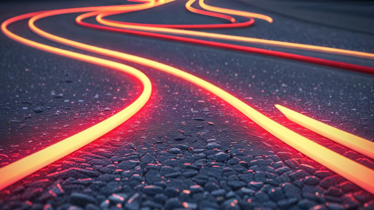 Abstract Glowing Lines