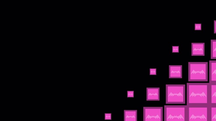 Transizioni a onda di piastrelle Bat Block. 1080p - 30 fps - Canale Alpha (3)