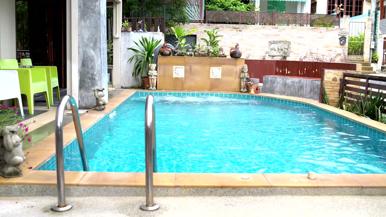 Interior swimming pool with hot tub in the hotel