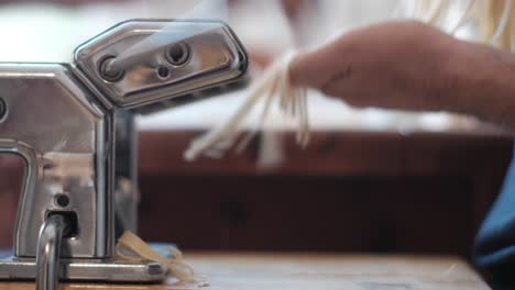 handcrafted delight: close-up shot of pasta dough preparation with imperia 1932