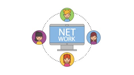 gente de la red de tecnología informática