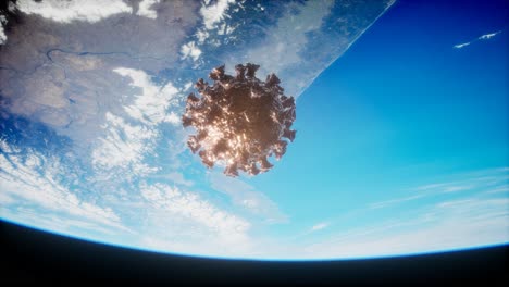 coronavirus covid-19 en la órbita de la tierra