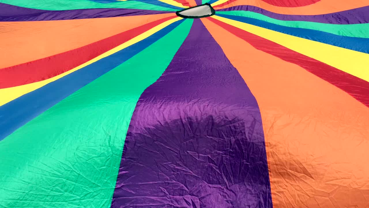 다채롭고 밝은 낙하산