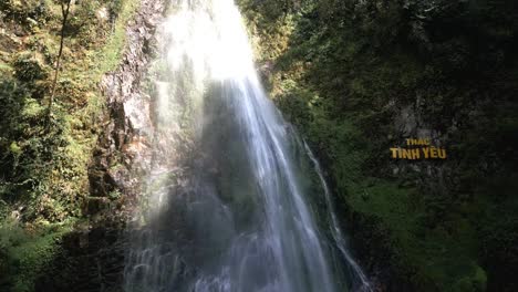 Nice-tilting-shot-of-the-stnunning-Silver-Waterall-in-Vietnam-with-sunlight-hitting-it