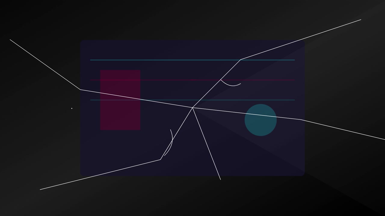 Abstract Motion Graphic with Geometric Shapes and Glitch Effects