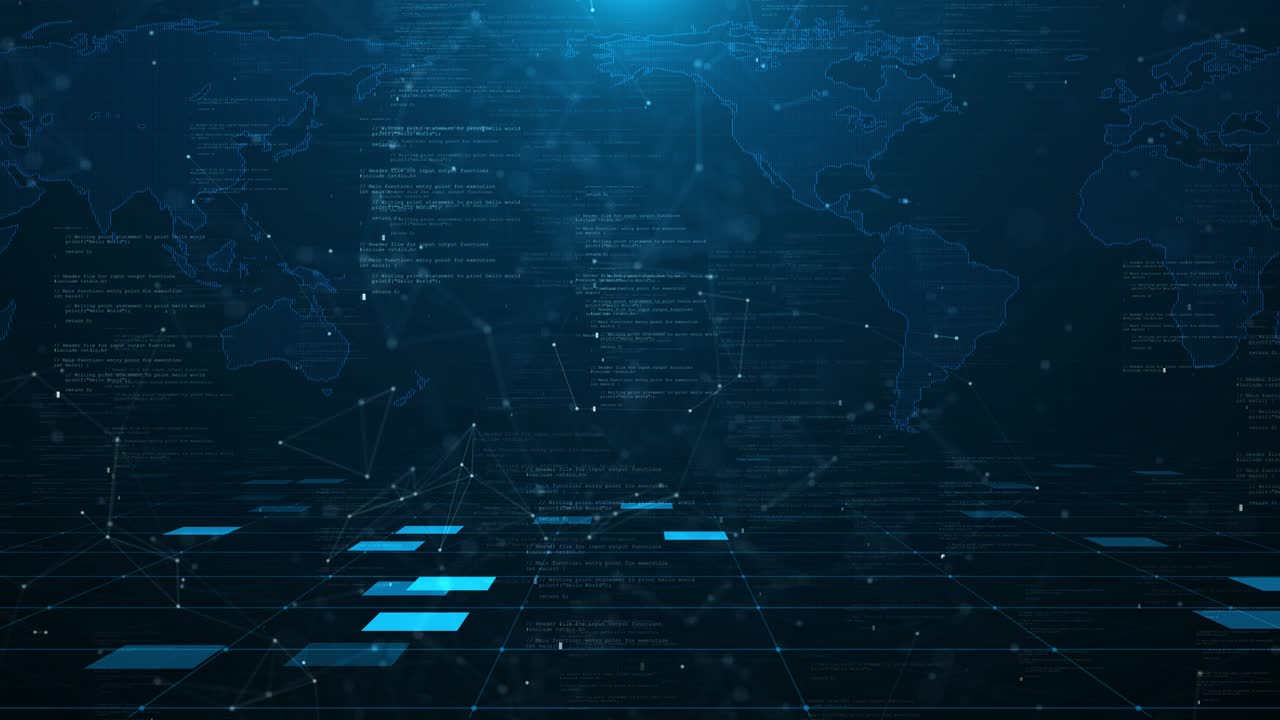 Animation digital data flow arrow sign interface arrows data processing global connections networks