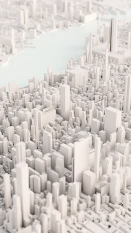 abstract 3d model of new york city