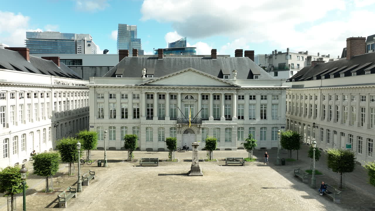 A Classic Building in a City Courtyard