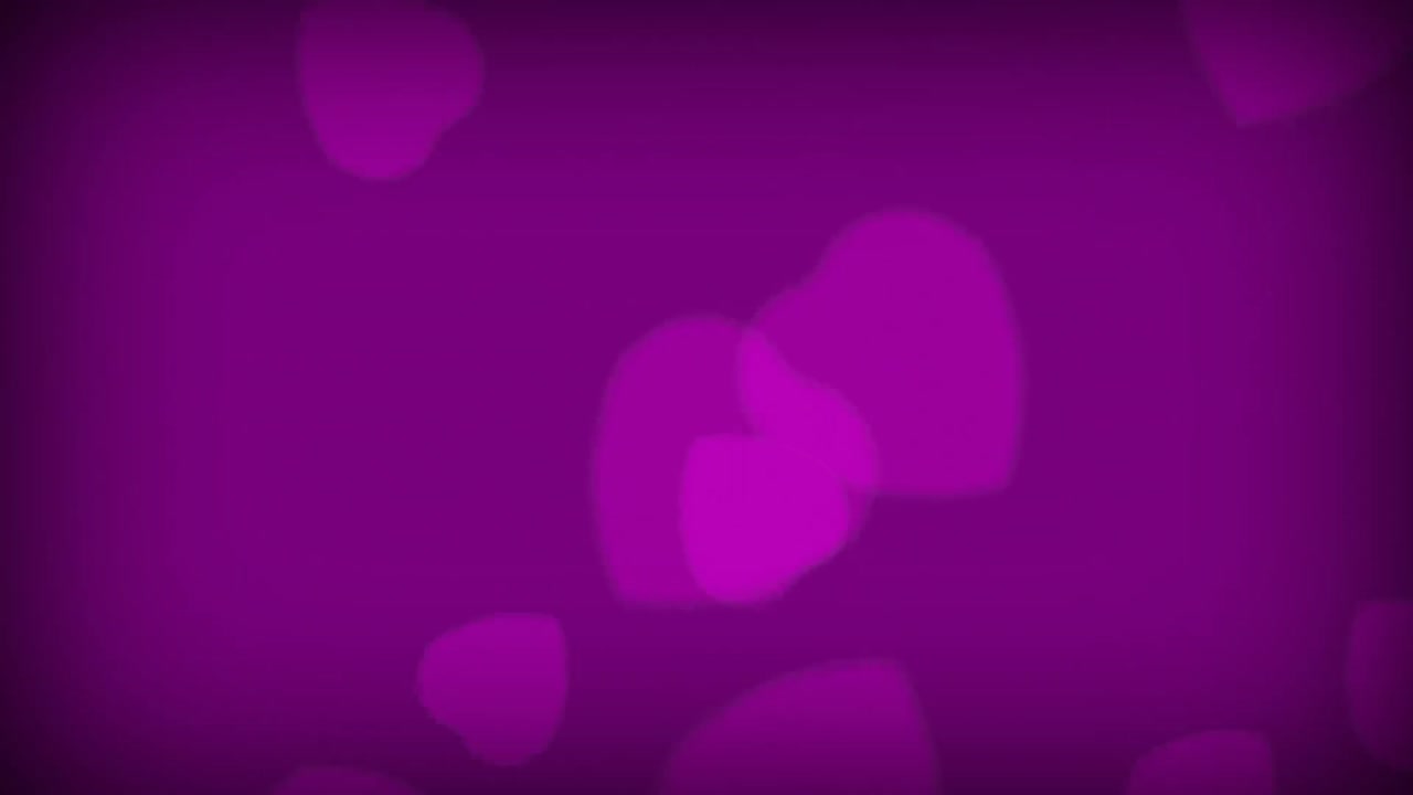 corazones de amor púrpura