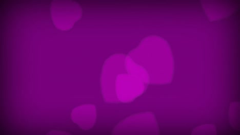 corazones de amor púrpura