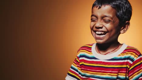happy child laughing