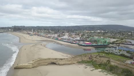 paseo marítimo de la playa de santa cruz en santa cruz california antena