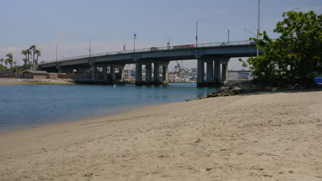 overpass above an inlet