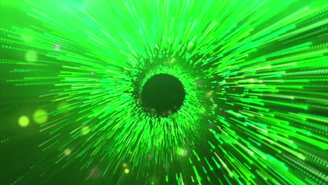 abstract green light tunnel background