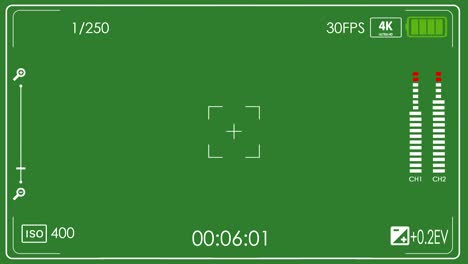 camera viewfinder camera viewfinder with alpha channel in loop mode 4k