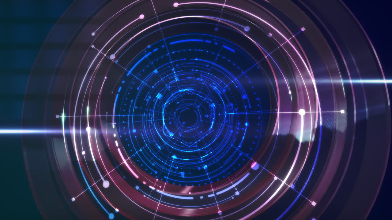 animación gráfica de introducción de noticias con líneas y formas circulares 9