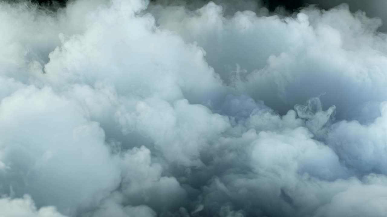 nubes de humo de hielo seco realista