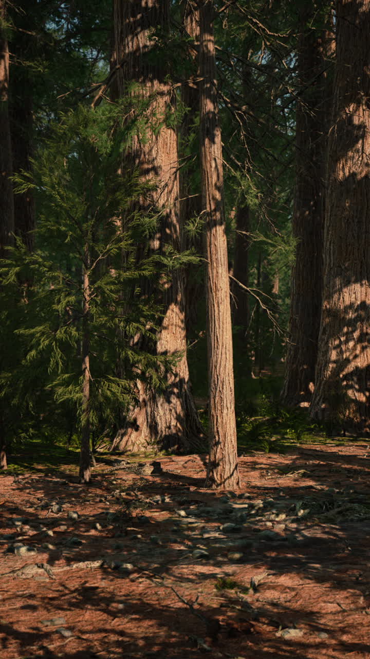 Luce solare della foresta
