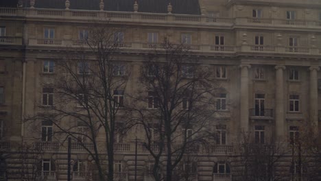 Charming-And-Huge-Old-Buildings-In-Budapest-Hungary---panning-wide-shot