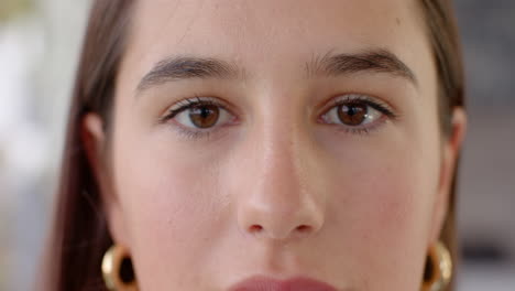 relaxing at home, woman enjoying spa treatment with eyes closed