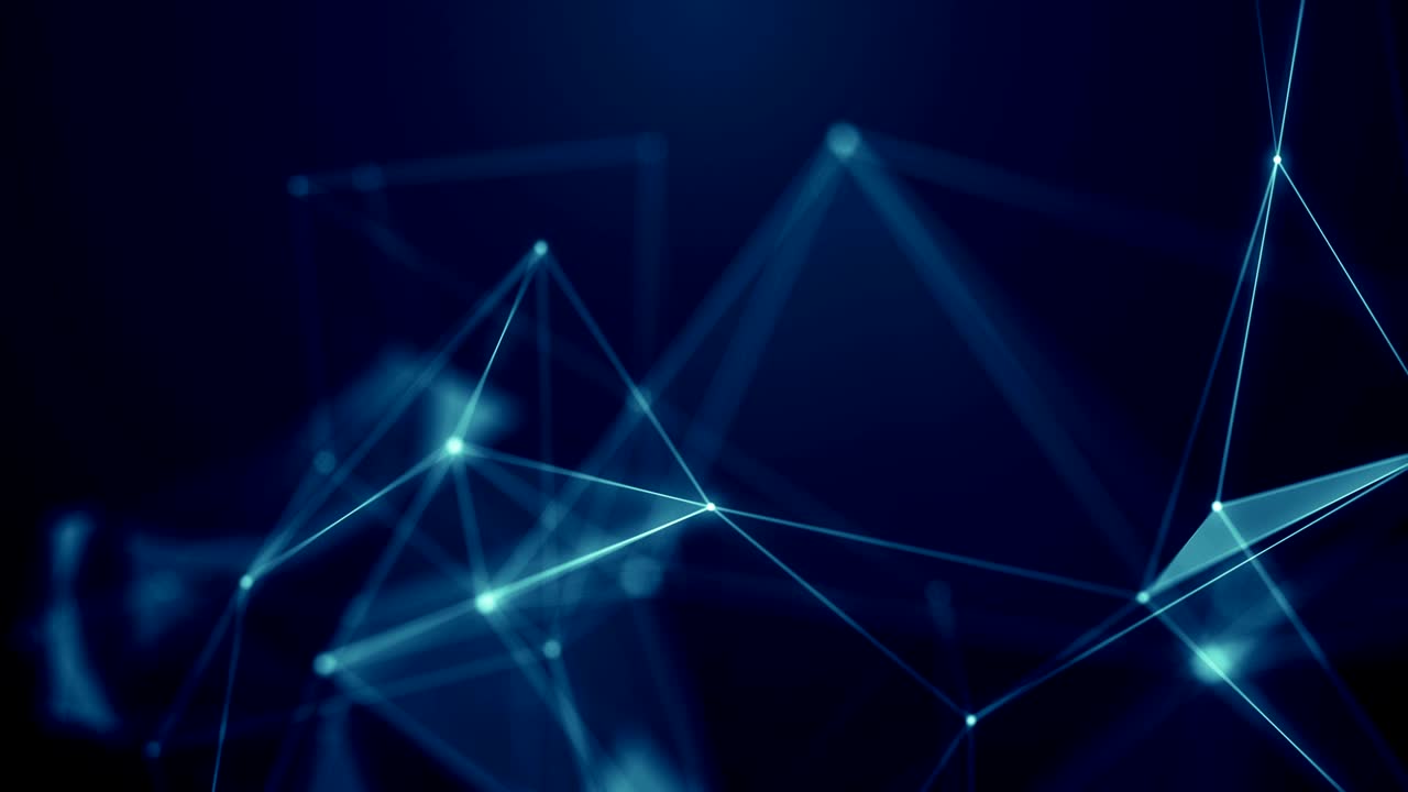 plexus abstracto de red títulos de tecnología ciencia de fondo bucle