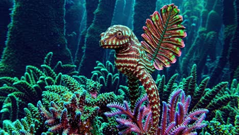 colorful fish in a coral reef