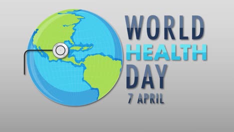 animación para el día mundial de la salud, 7 de abril