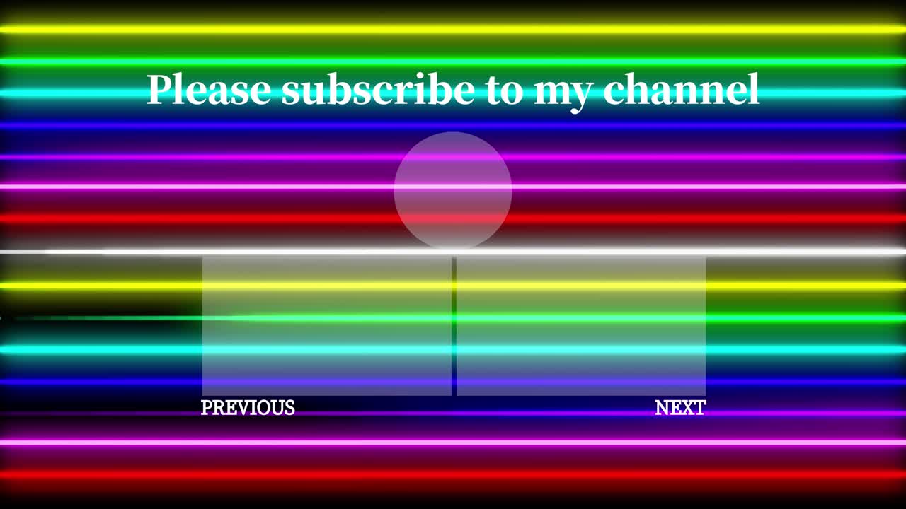 네온 표지판 바 라인 엔드 카드 엔딩 스크린 모션 그래픽