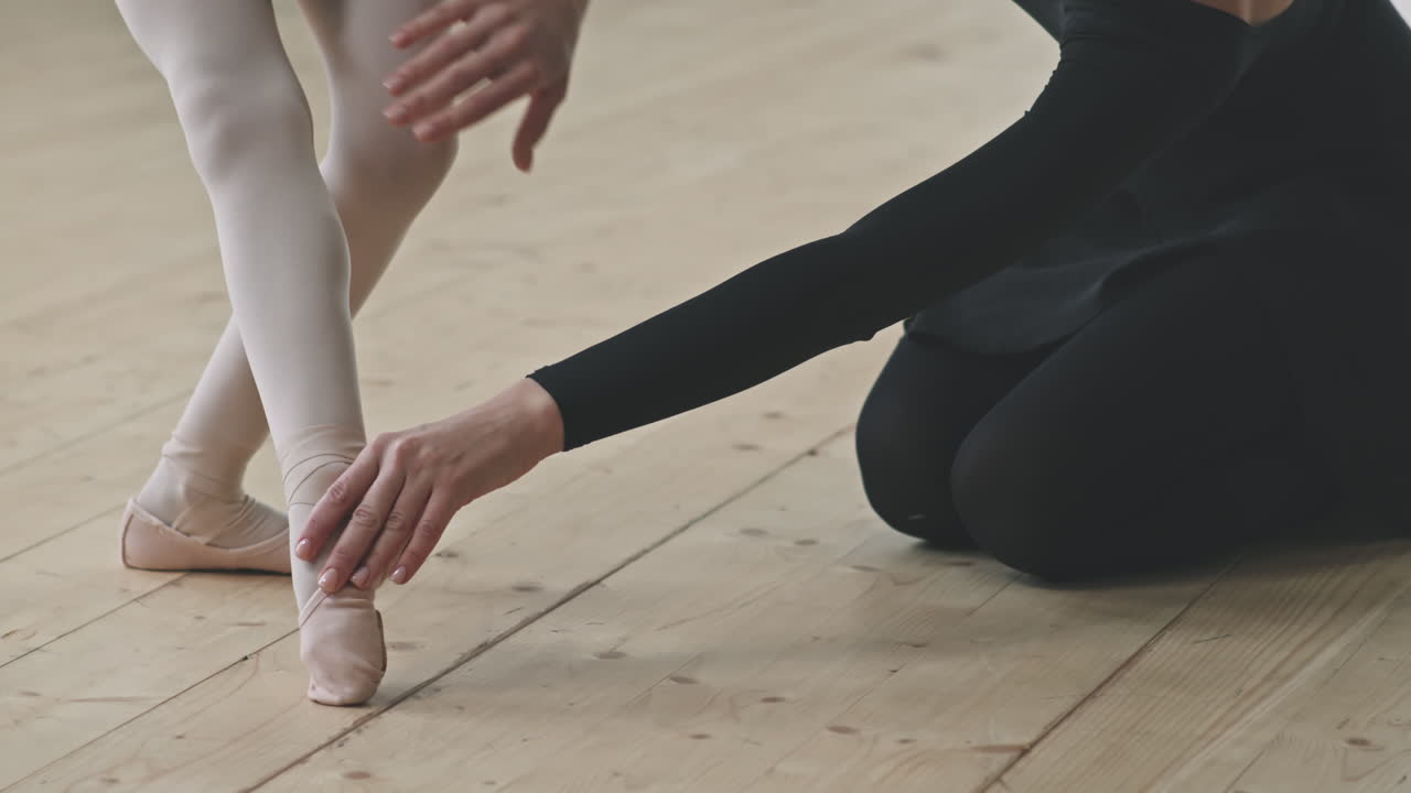 Little Girl Learning To Dance Ballet