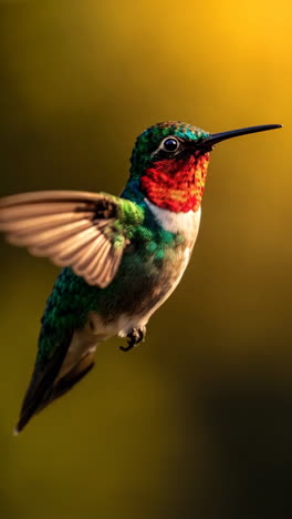 vibrant hummingbirds in flight