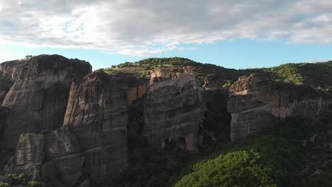 varlaam monastery in the sunset light