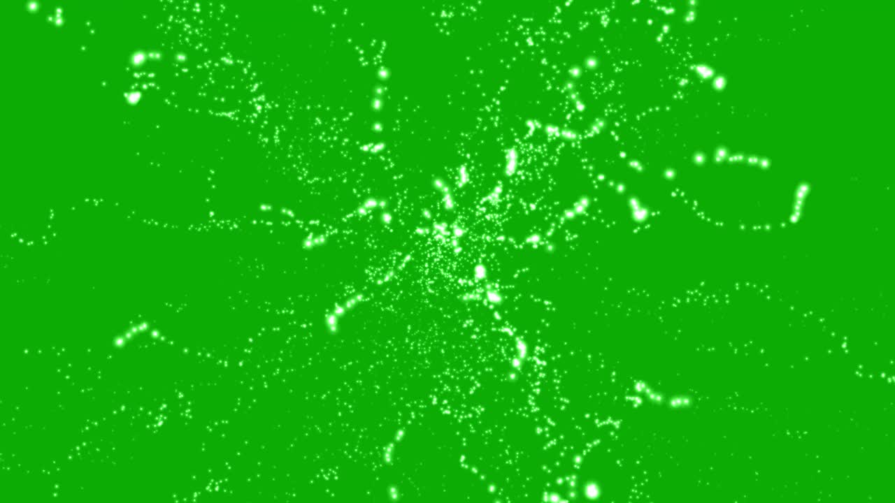 chispas brillantes gráficos de movimiento con fondo de pantalla verde