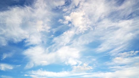 beautiful clear blue sky with soft cloud timelapse