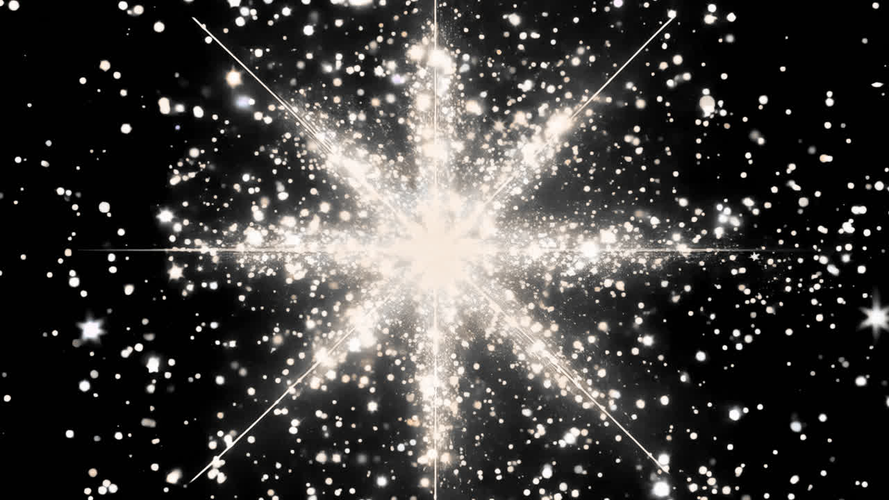 Bright starburst animated overlay, transparent 4K video, alpha channel, ProRes 4444