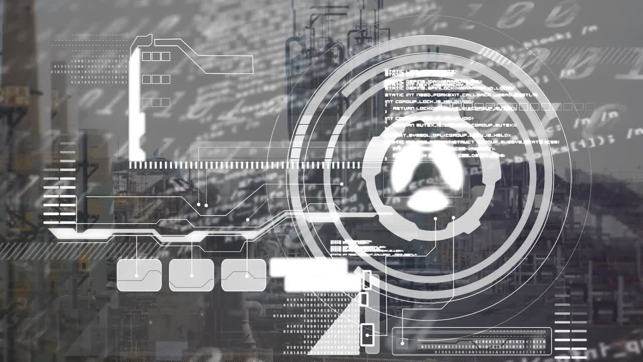 Animation of digital interface over data processing