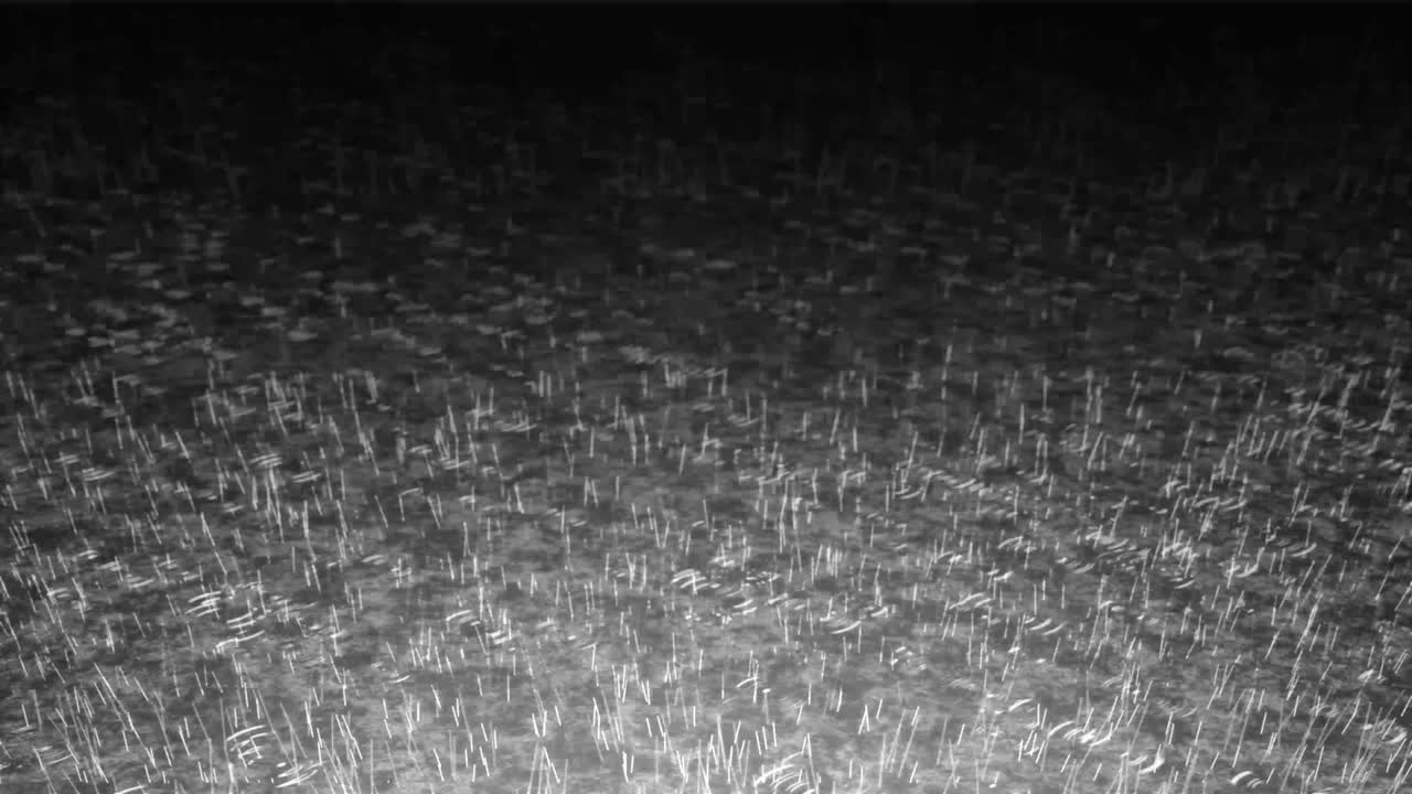 비가 내리는 폭우 효과 배경