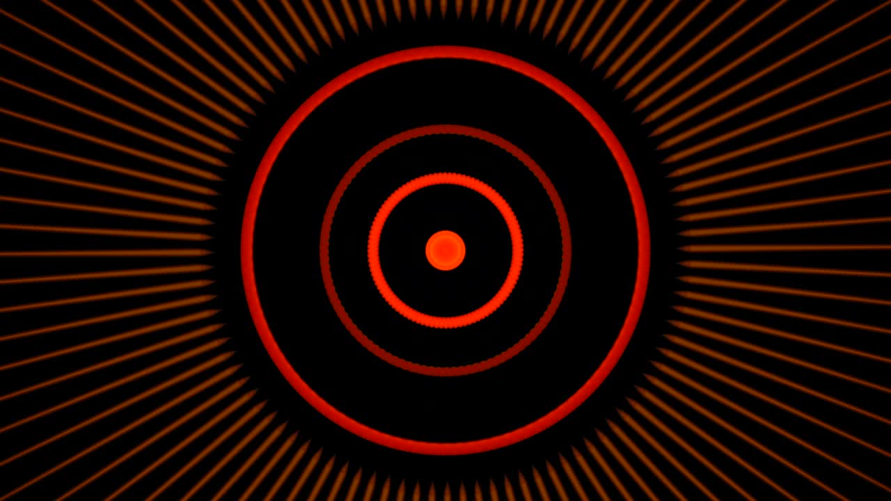 추상적인 패턴의 배경에서 빛나는 현대적인 네온 조명. 빈티지 베가스 스타일