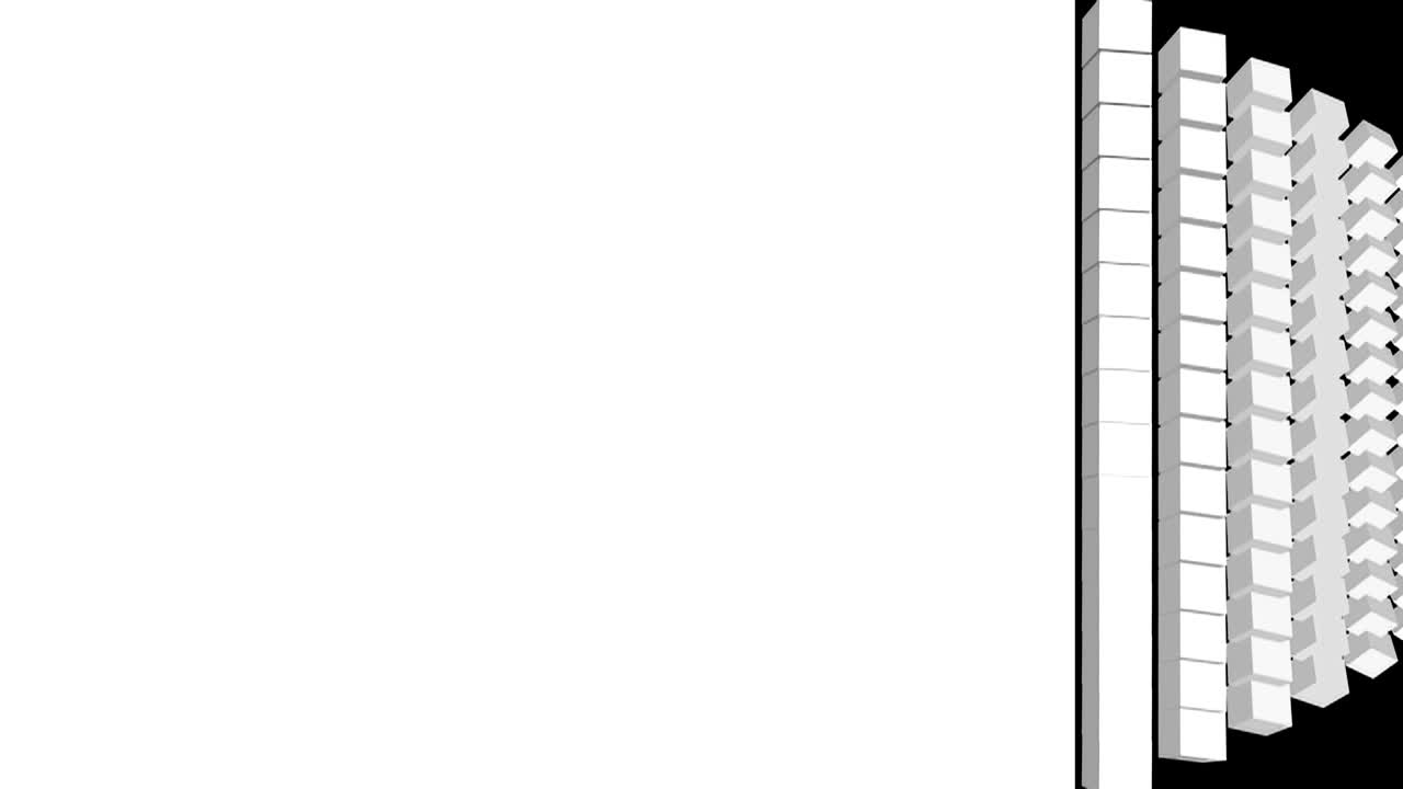 Formation of elements for transition, high definition CGI motion backgrounds ideal for editing