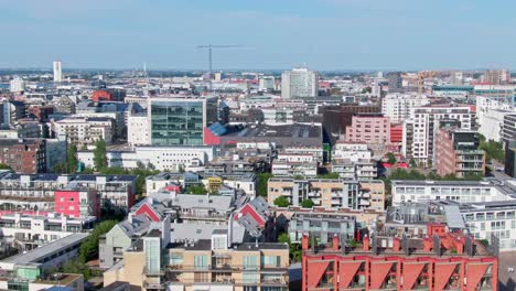 Residential-area-in-Västra-hamnen,-Malmö-Sweden