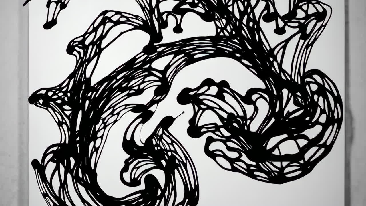 추상적인 잉크 예술