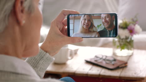 video call, family and happy couple