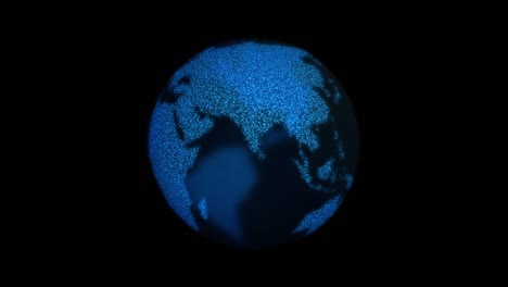 earth globe loop rotate animation