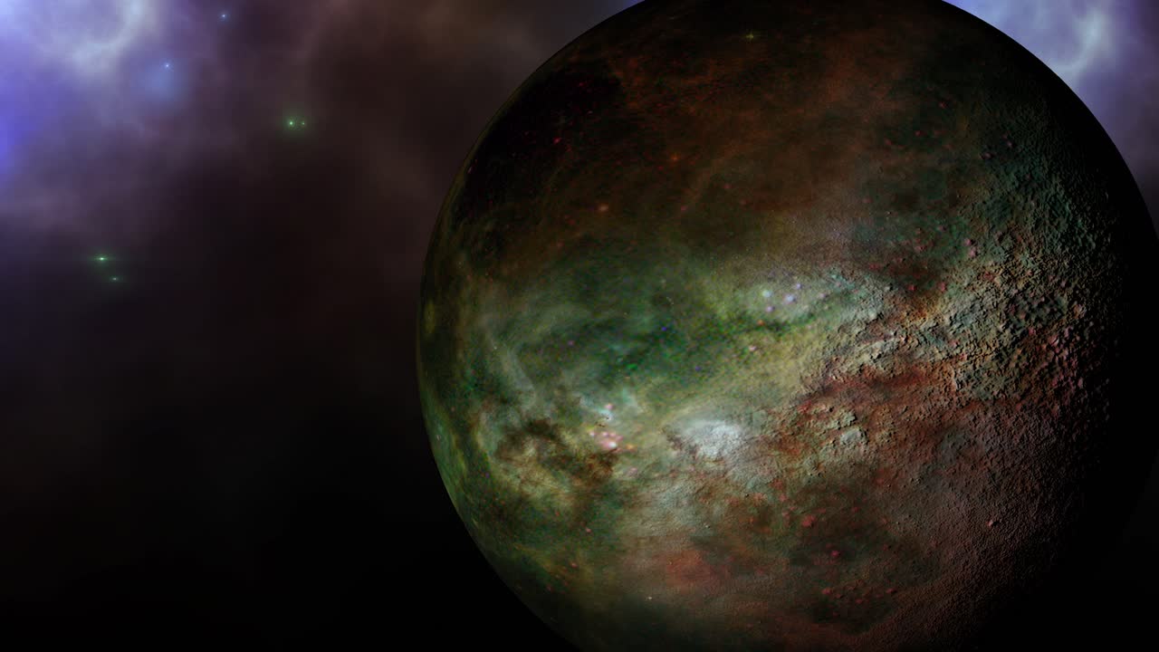 planetas misteriosos y nubes nebulosas