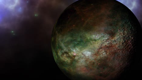 planetas misteriosos y nubes nebulosas