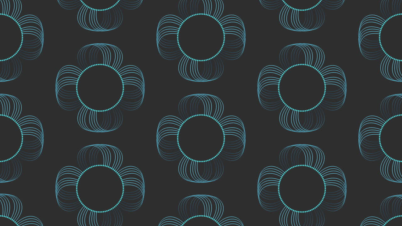 Golden circles sleek and modern black and gold pattern